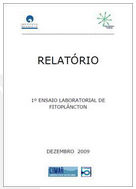 Capa: Relatório 1º Ensaio Laboratorial de Fitoplâncton
